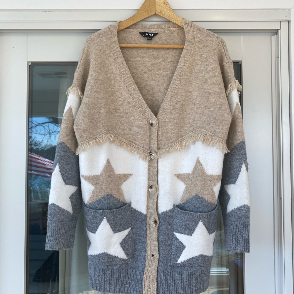NWOT J. NNA ⭐️ Oversized Cardigan - Picture 2 of 6